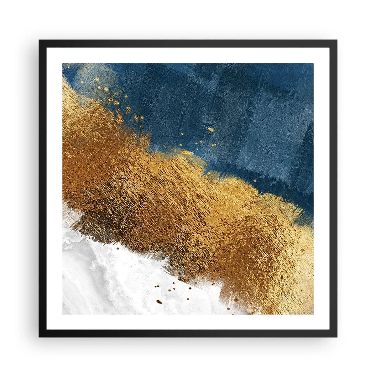 Plakat w czarnej ramie - Barwy lata - 60x60 cm