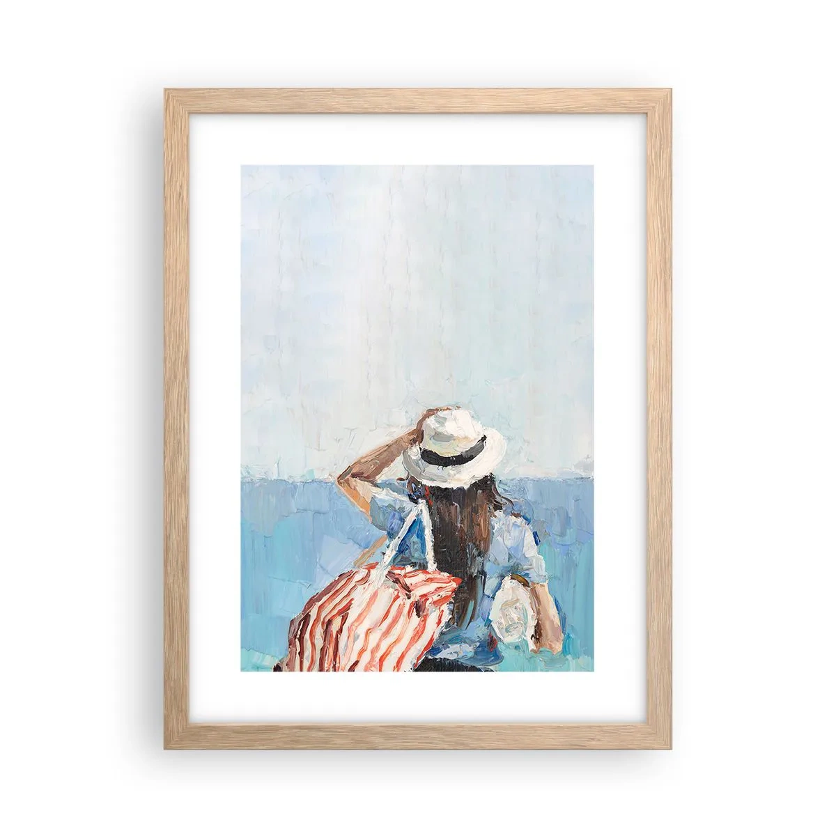 Plakat w ramie jasny dąb - Witaj na wakacjach - 30x40 cm