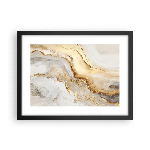 Plakat w czarnej ramie - Abstrakcja: piękno i dobro - 40x30 cm