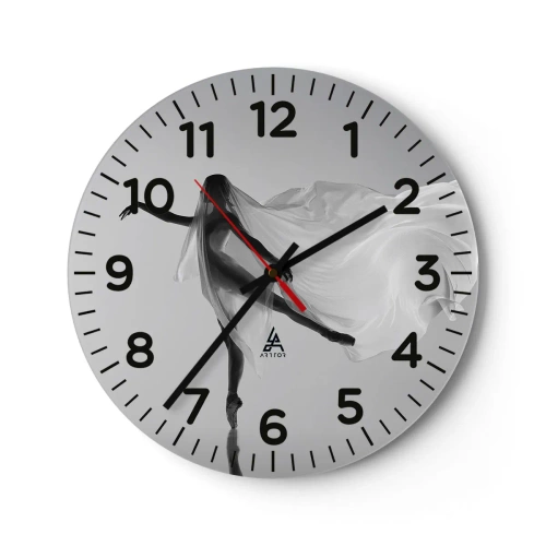 Zegar ścienny - Lekkość i wdzięk - 40x40 cm