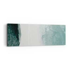 Obraz na płótnie - Spotkanie z mgłą - 90x30 cm
