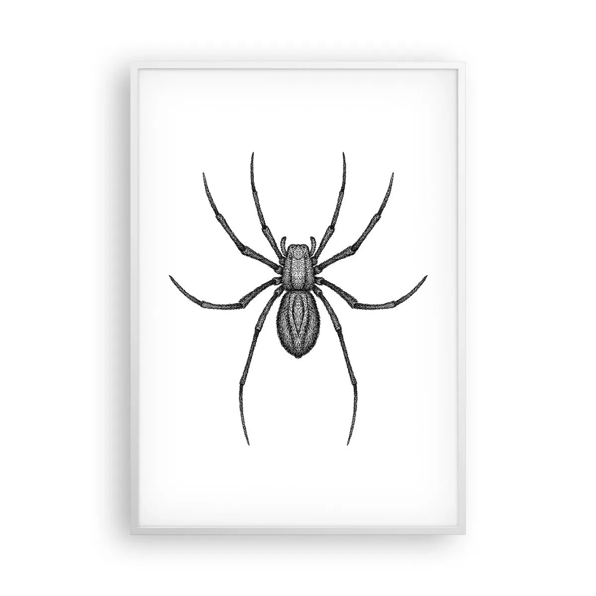 Plakat w białej ramie - Niepokojąca precyzja - 70x100 cm