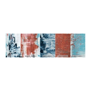 Fototapeta Próbka Premium Sand - Abstrakcyjne pół na pół - Abstrakcja, Sztuka, Malarstwo - 100x30 cm