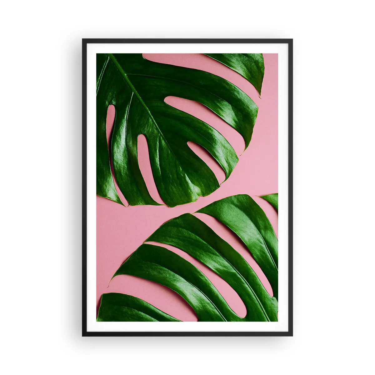 Plakat w czarnej ramie - Zielone rendez-vous - 70x100 cm