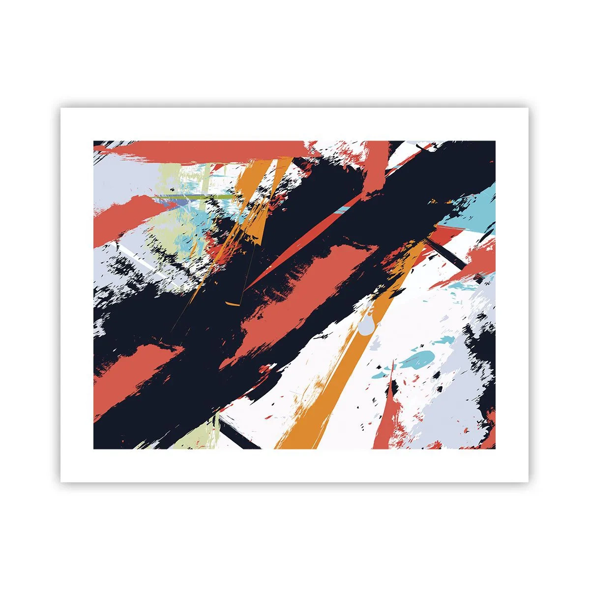 Plakat - Kompozycja dynamiczna - 50x40 cm