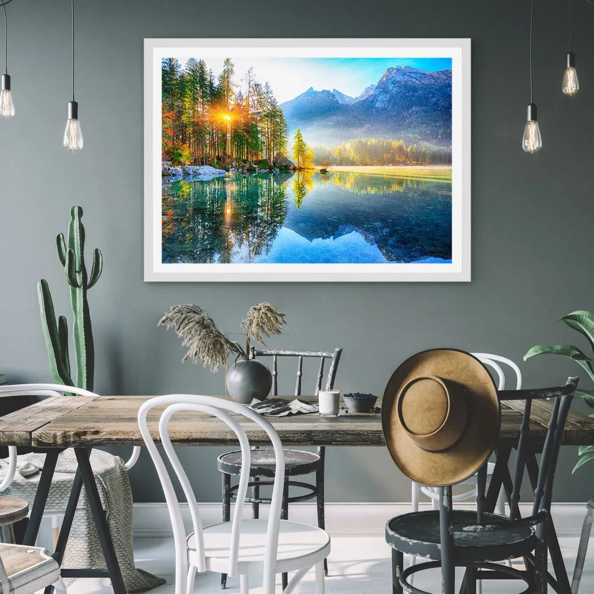 Plakat w białej ramie - Majestat i słodycz - 40x30 cm