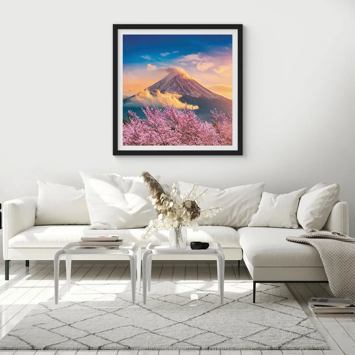 Plakat w czarnej ramie - Japońska świętość - 40x40 cm