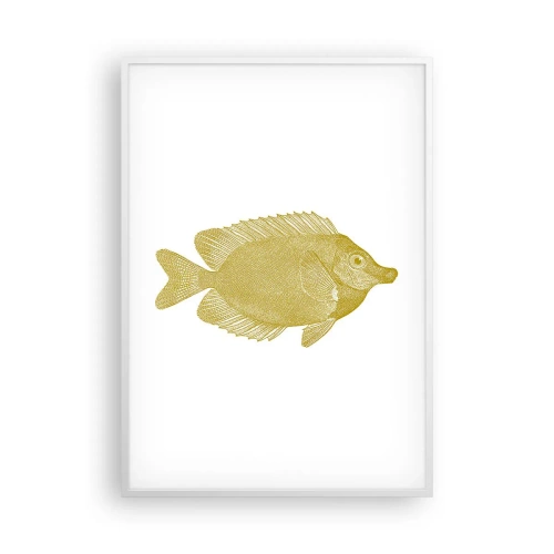 Plakat w białej ramie - Ryba i tyle - 70x100 cm