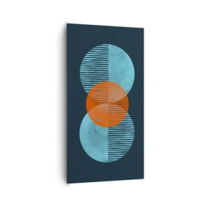 Obraz na płótnie - Kompozycja symetryczna - 65x120 cm