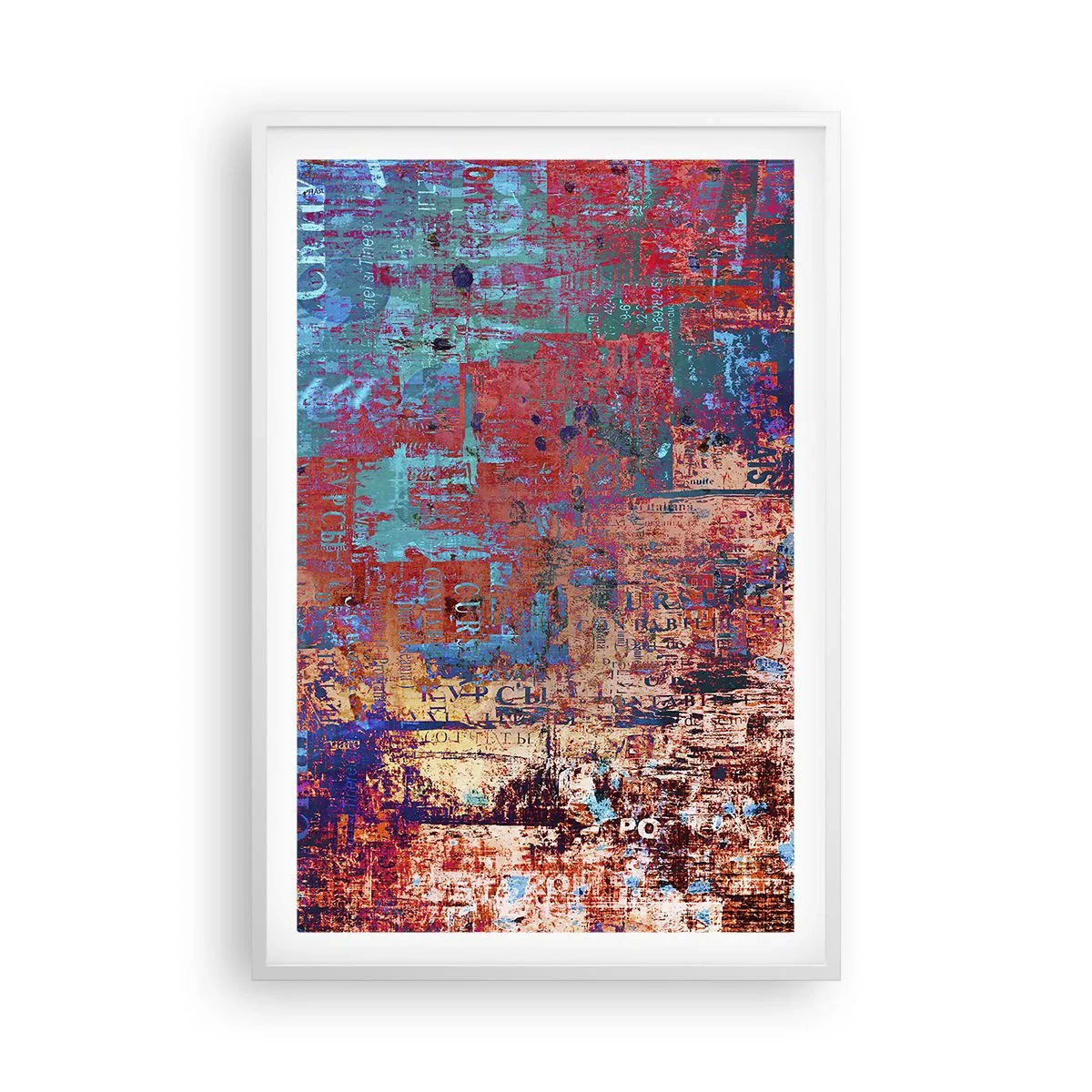 Plakat w białej ramie - Pamięć i niepamięć - 61x91 cm