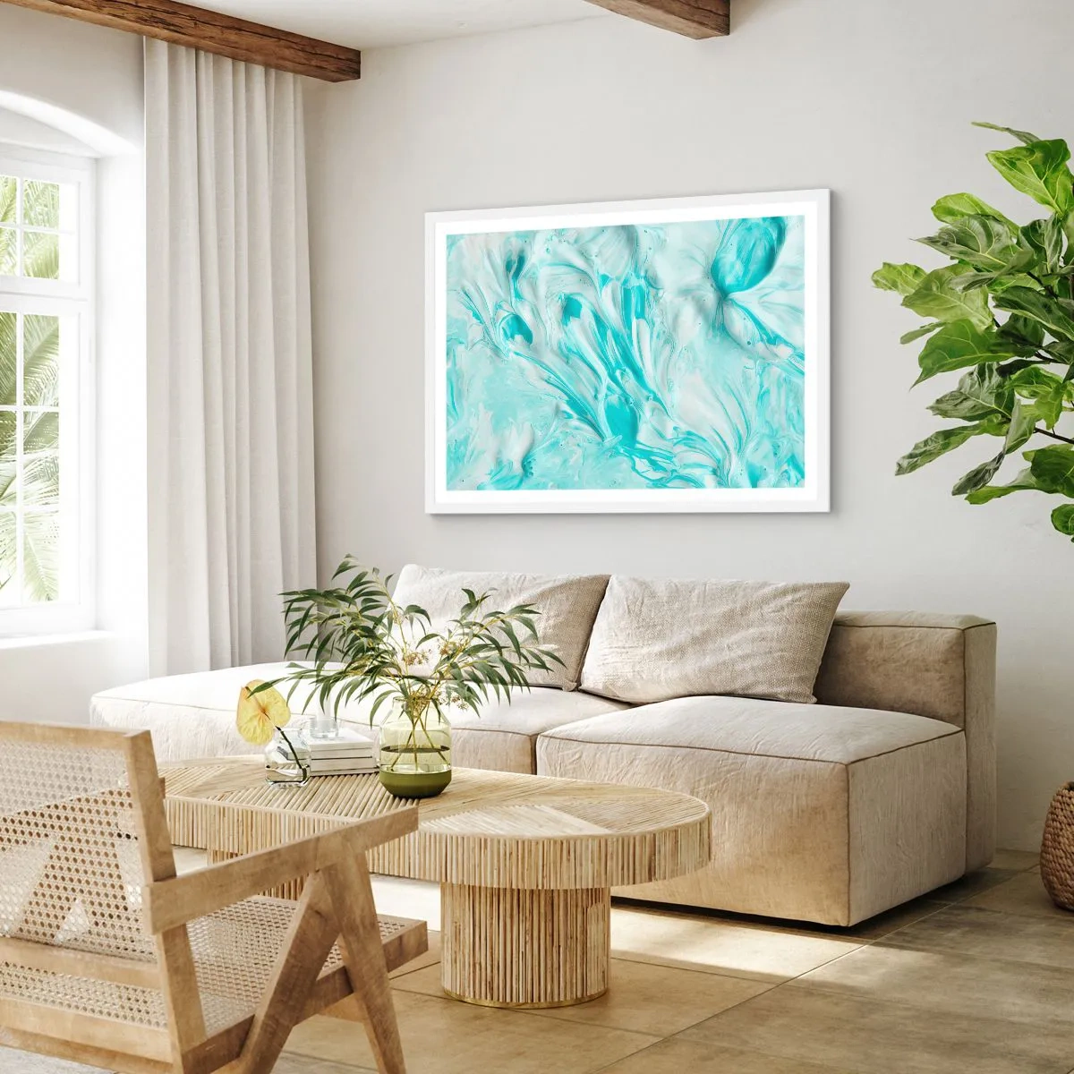 Plakat w białej ramie - Na zawsze razem - 91x61 cm