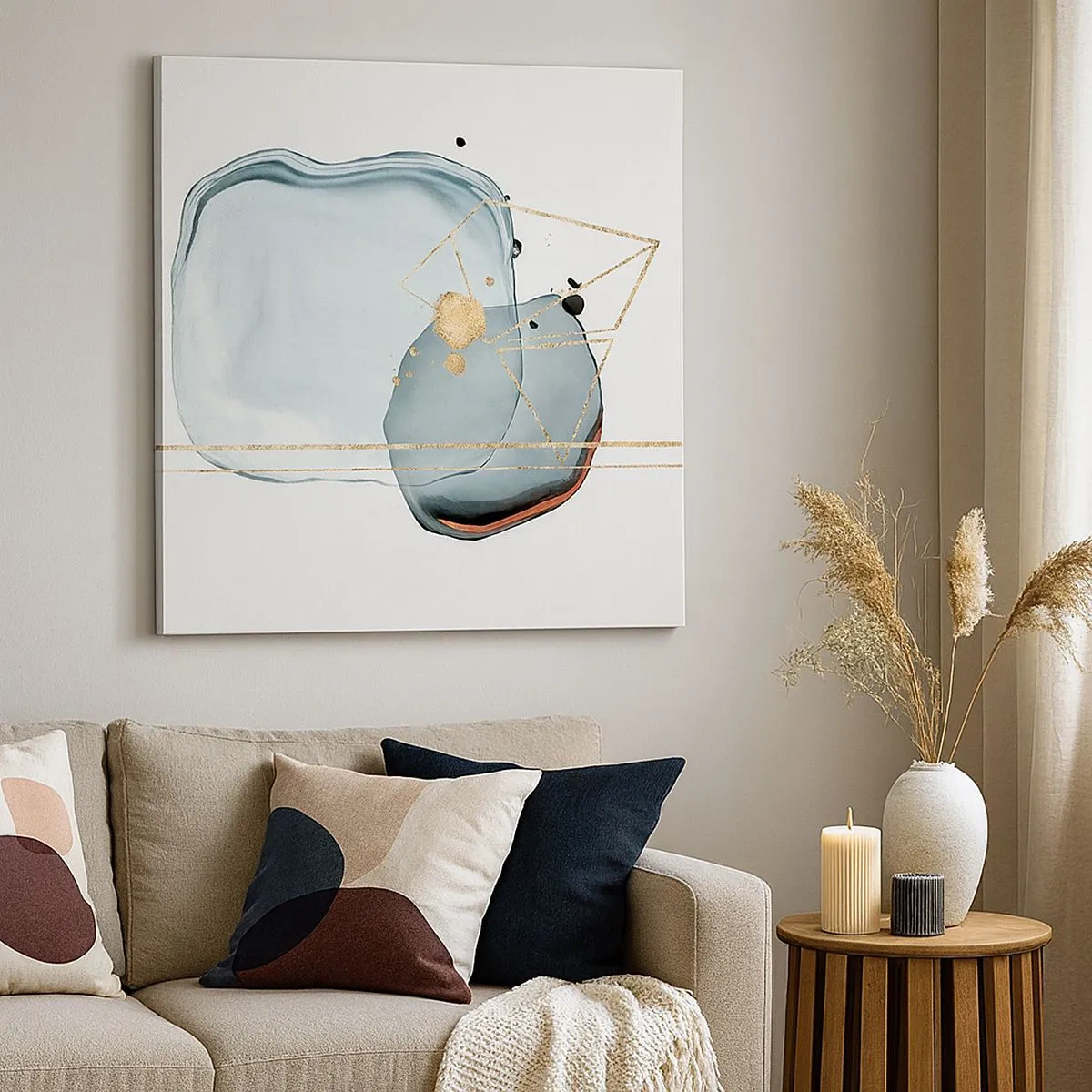 Obraz na płótnie - Studium kropli - 30x30 cm