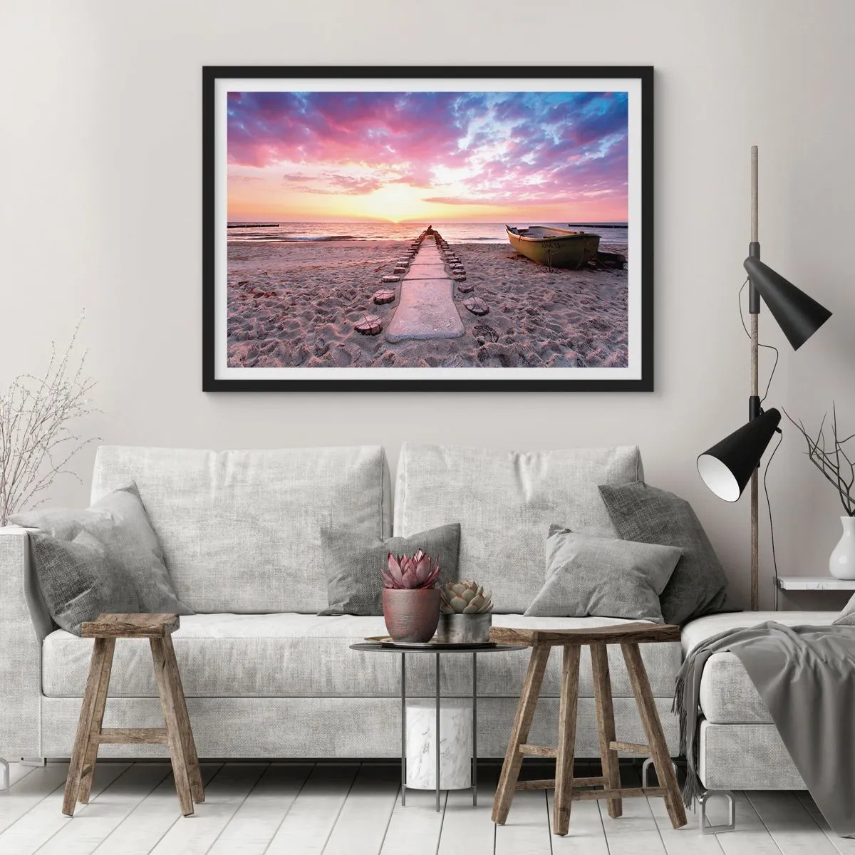 Plakat w czarnej ramie - Chwila głębokiego przeżycia - 40x30 cm