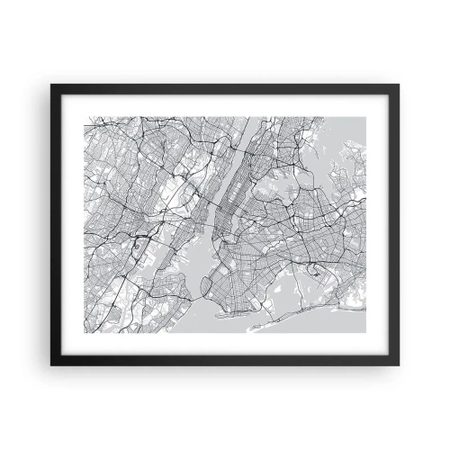 Plakat w czarnej ramie - Anatomia metropolii - 50x40 cm