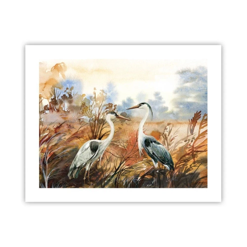 Plakat - Dokąd jesienią? - 50x40 cm