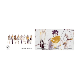 Fototapeta Próbka Premium Canvas - Niewymuszony szyk, swobodna elegancja - Kobieta, Modelka, Moda - 100x30 cm