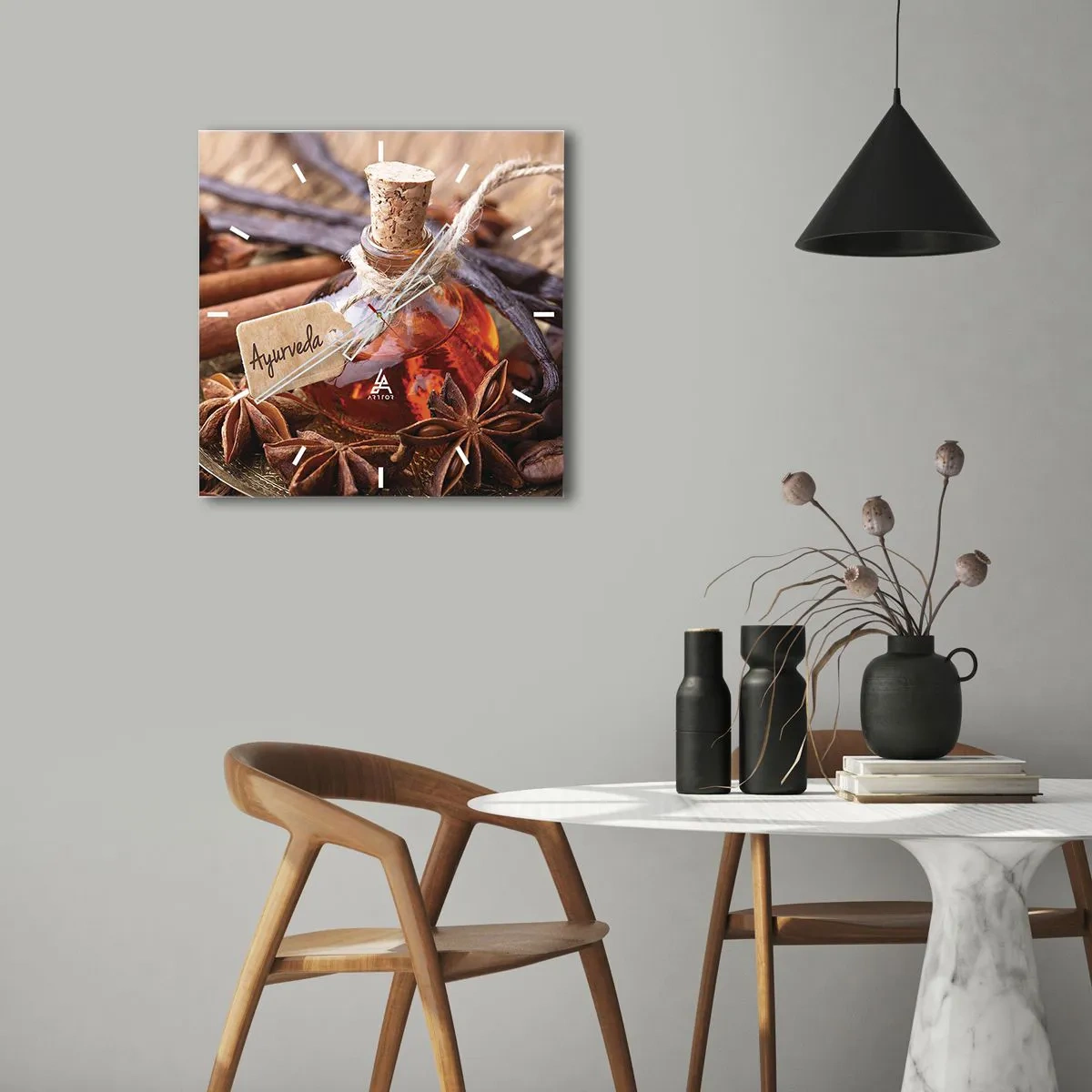 Zegar ścienny - Ku jedności ciała i ducha - 40x40 cm