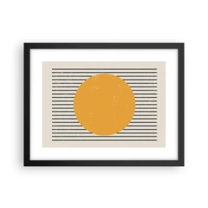 Plakat w czarnej ramie - Siła prostoty - 40x30 cm