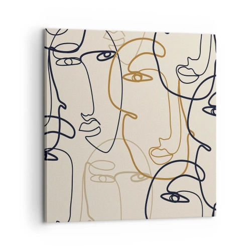 Obraz na płótnie - Portret zwielokrotniony - 60x60 cm