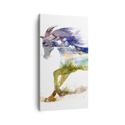 Obraz na płótnie - Z łąki wprost do nieba - 45x80 cm