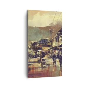 Obraz na płótnie - Życie jako bogactwo szarości - 45x80 cm