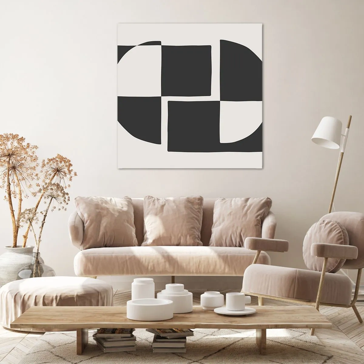 Obraz na płótnie - Antyteza – synteza - 40x40 cm