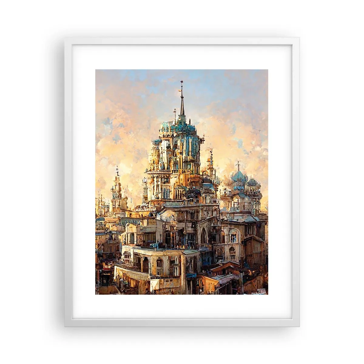 Plakat w białej ramie - Miasto miast - 40x50 cm