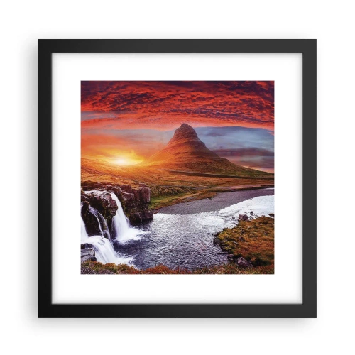 Plakat w czarnej ramie - Widok Śródziemia - 30x30 cm