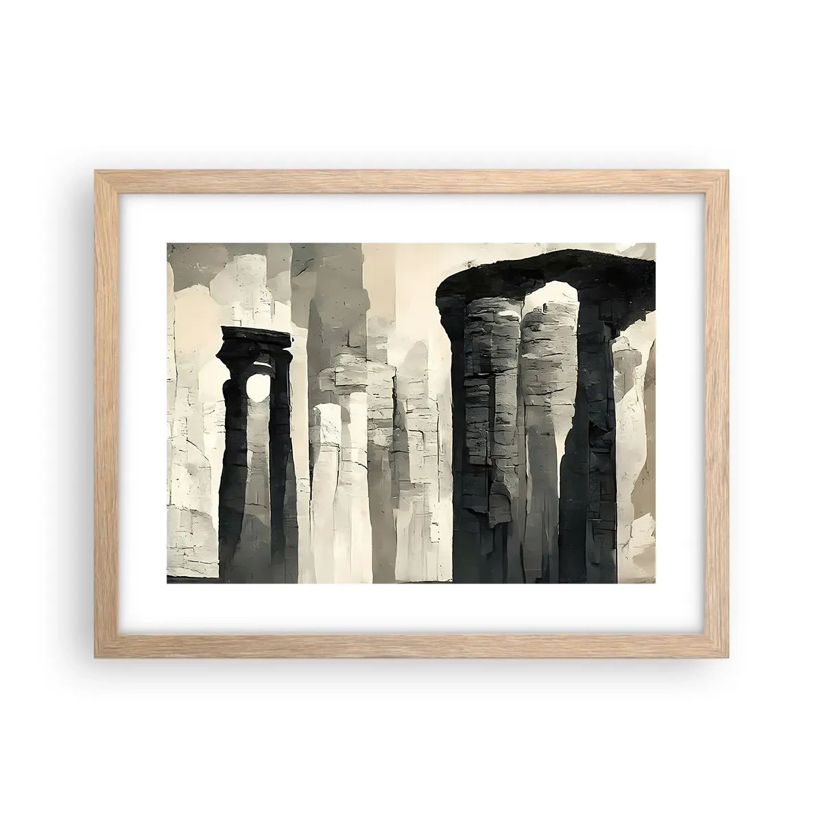 Plakat w ramie jasny dąb - Majestat antyku - 40x30 cm