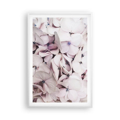 Plakat w białej ramie - W powodzi kwiatów - 61x91 cm