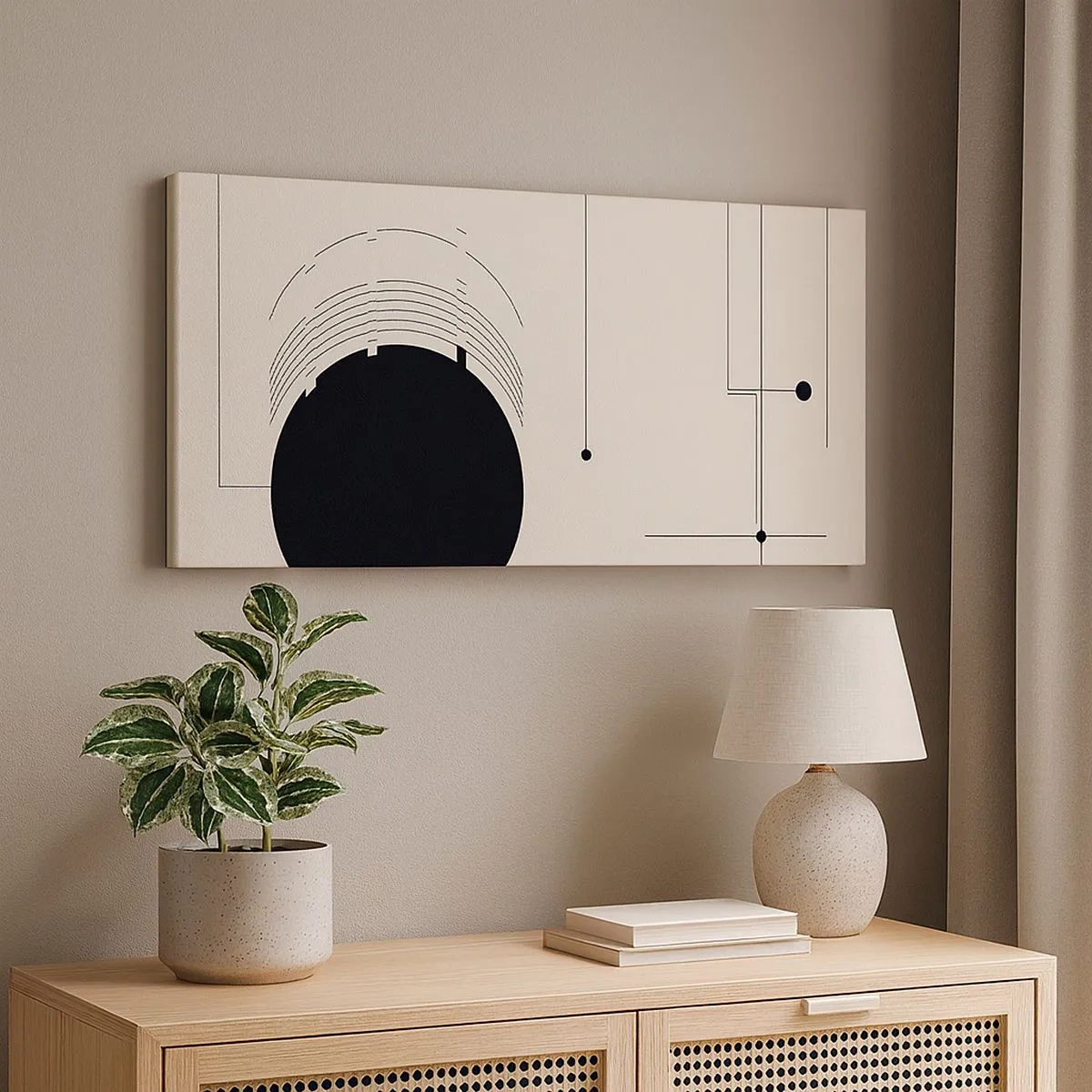 Obraz na płótnie - Sprężysta i dynamiczna kompozycja - 100x40 cm