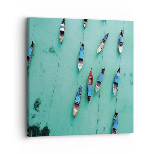 Obraz na płótnie - W radosnym oczekiwaniu - 30x30 cm