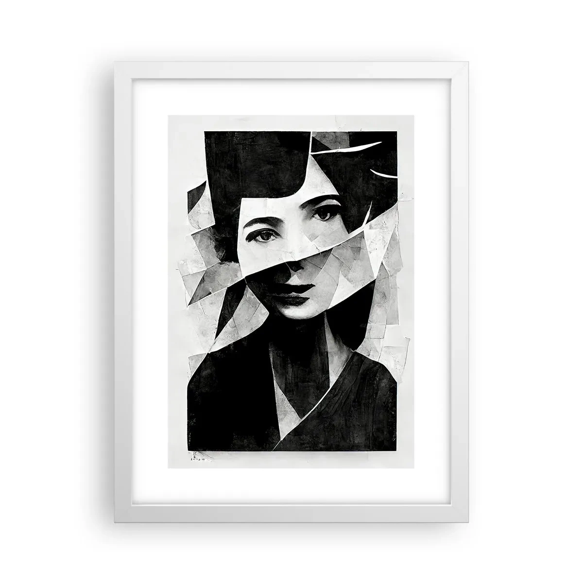 Plakat w białej ramie - Naprawdę jaka jesteś… - 30x40 cm