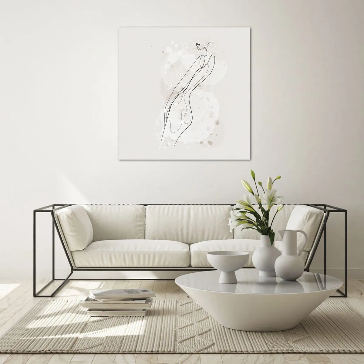 Obraz na szkle - Pobłądzić spojrzeniem - 70x70 cm