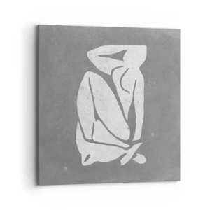 Obraz na płótnie - W zamyśleniu - 70x70 cm