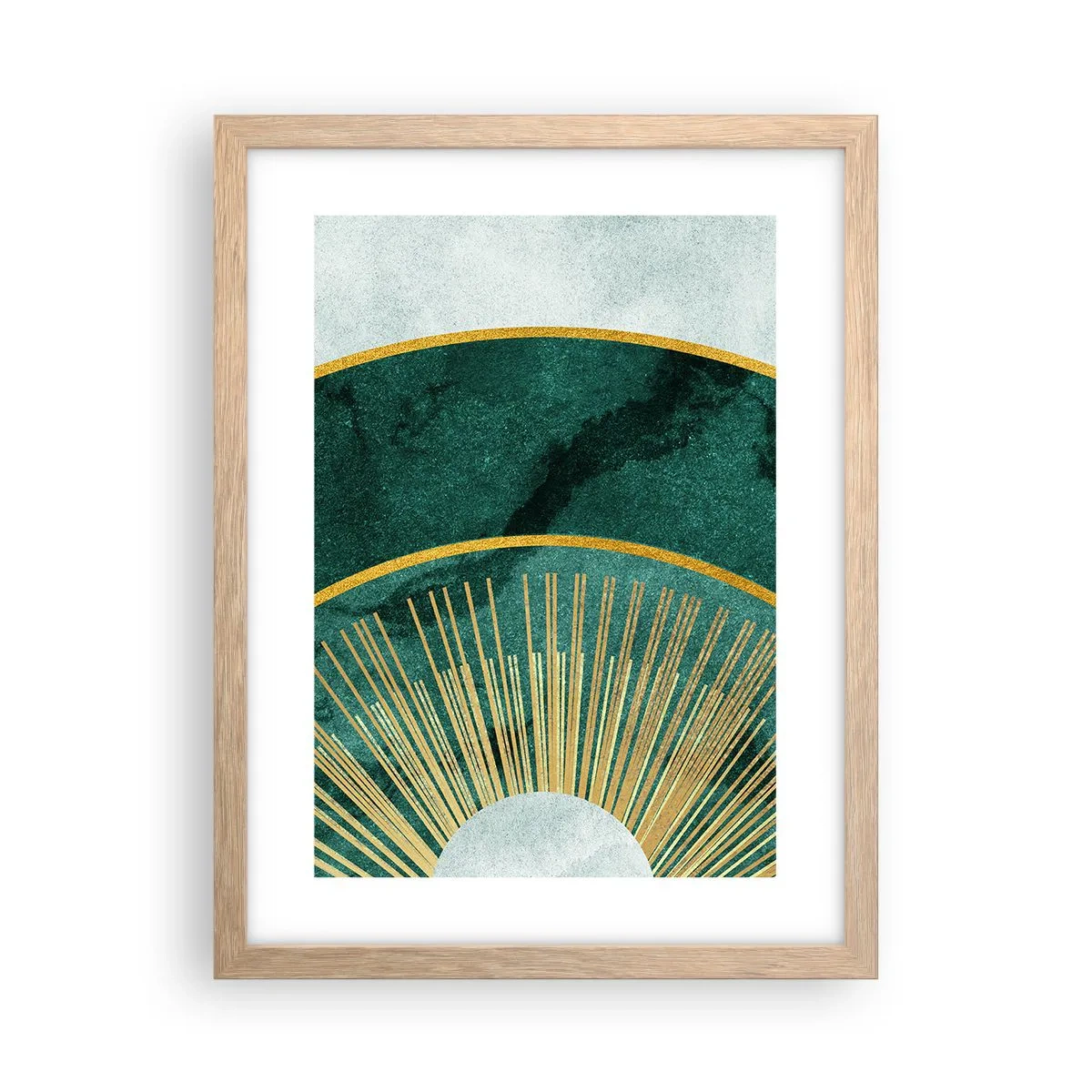 Plakat w ramie jasny dąb - Inny układ słoneczny - 30x40 cm