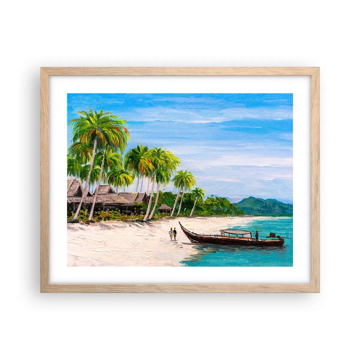 Plakat w ramie jasny dąb - Egzotyczny sen - 50x40 cm