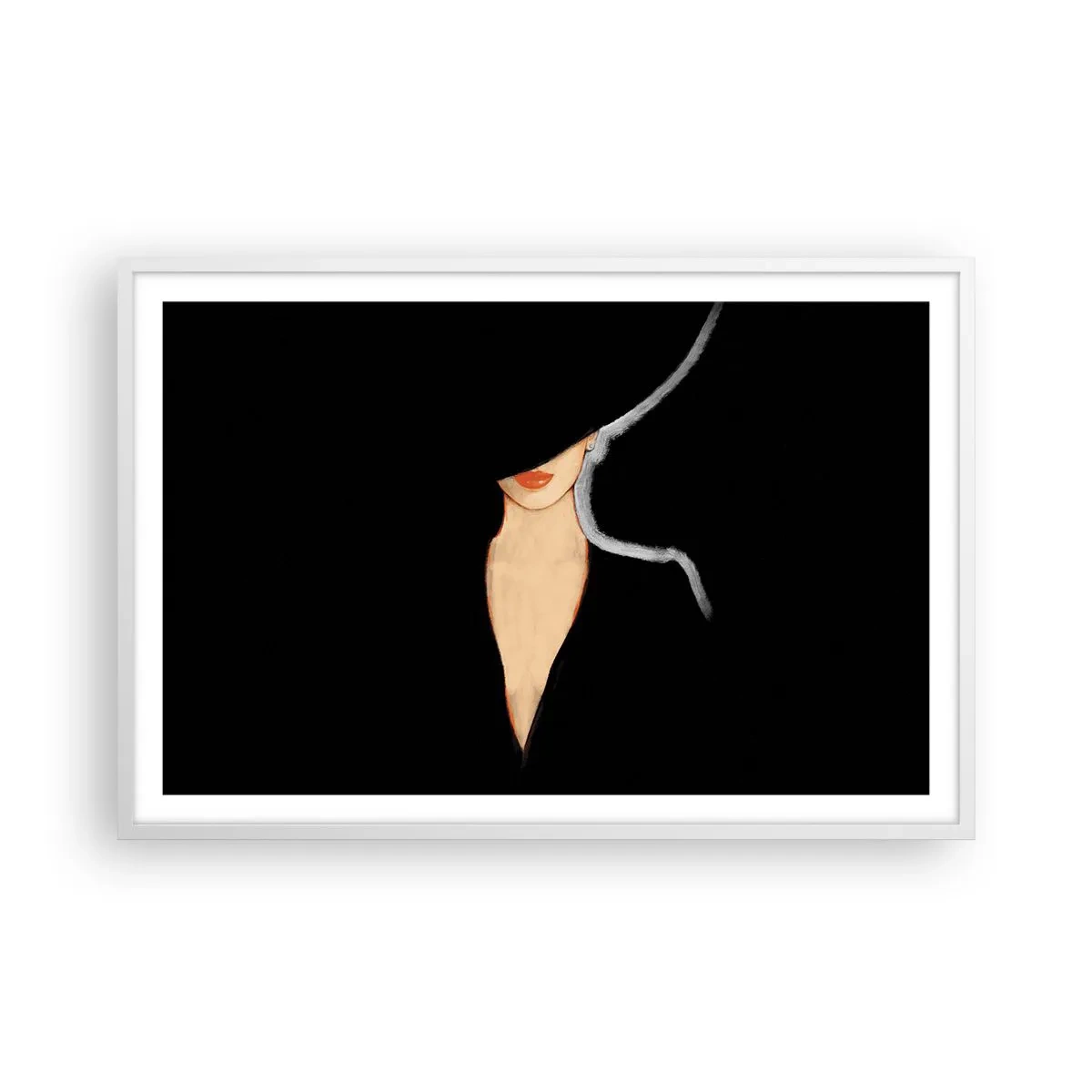 Plakat w białej ramie - Elegancja i styl - 91x61 cm