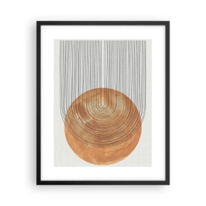 Plakat w czarnej ramie - Kompozycja słoneczna - 40x50 cm