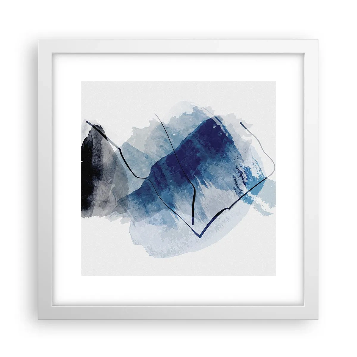 Plakat w białej ramie - Lodowa góra - 30x30 cm
