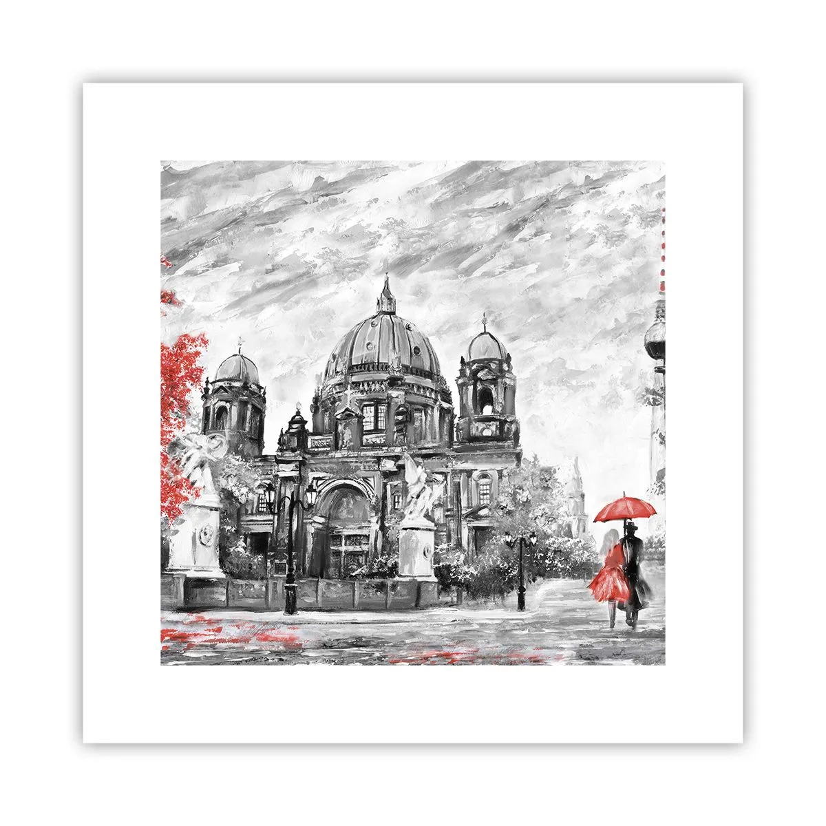 Plakat - Berlińskie spotkanie - 30x30 cm