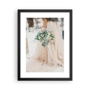 Plakat w czarnej ramie - I żyli długo i szczęśliwie - 30x40 cm
