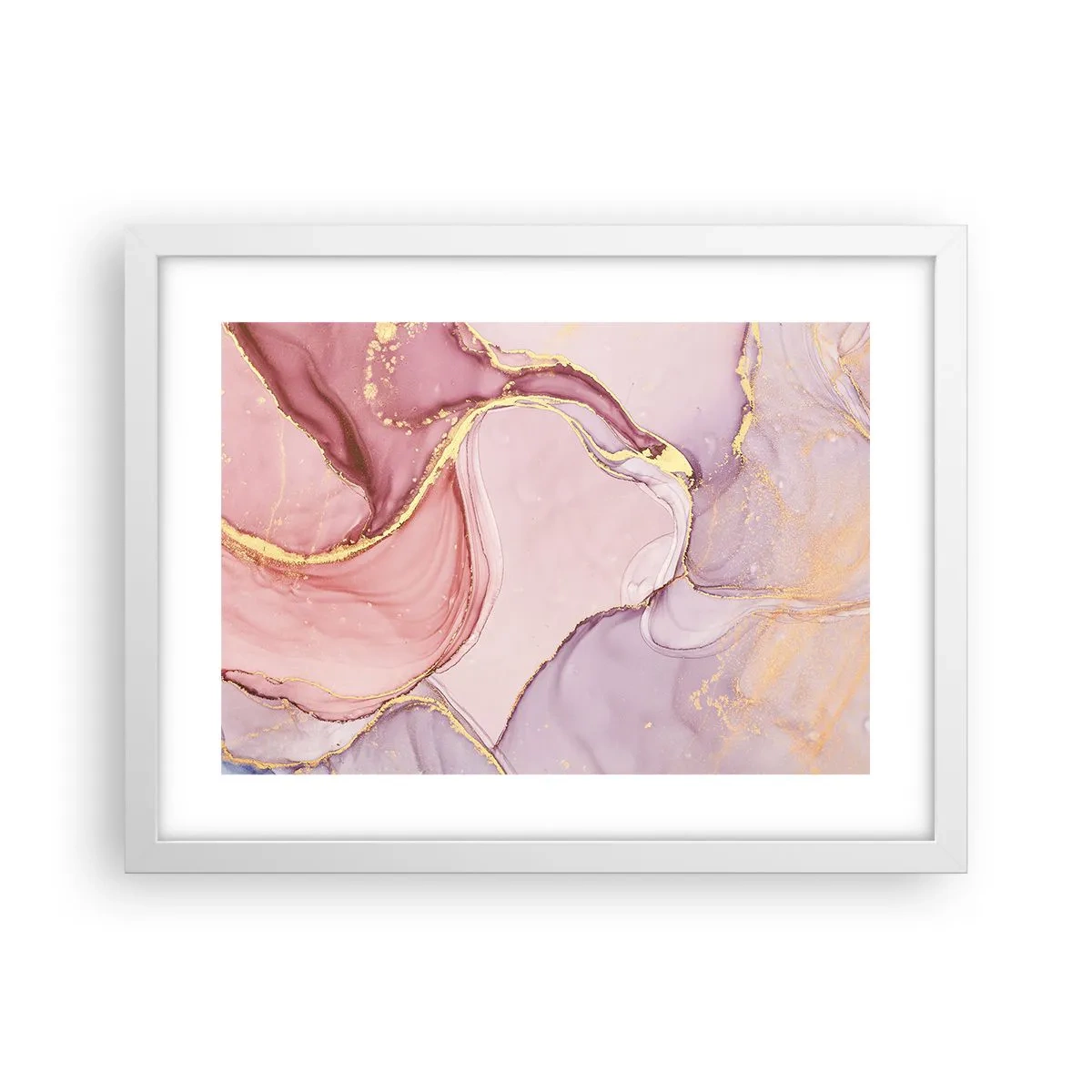 Plakat w białej ramie - Pieszczota barw - 40x30 cm