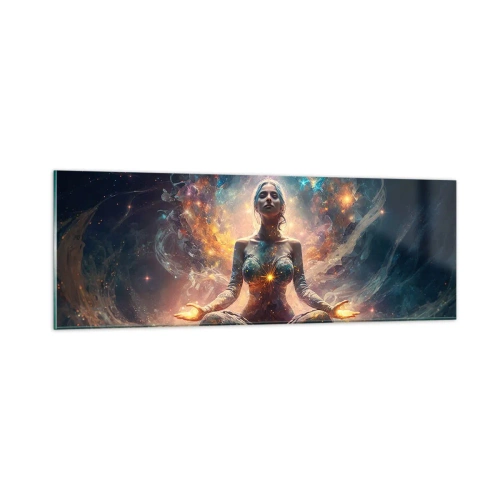 Obraz na szkle - Przepływ dobrej energii - 90x30 cm
