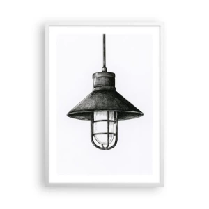 Plakat w białej ramie - Jak przed laty… - 50x70 cm