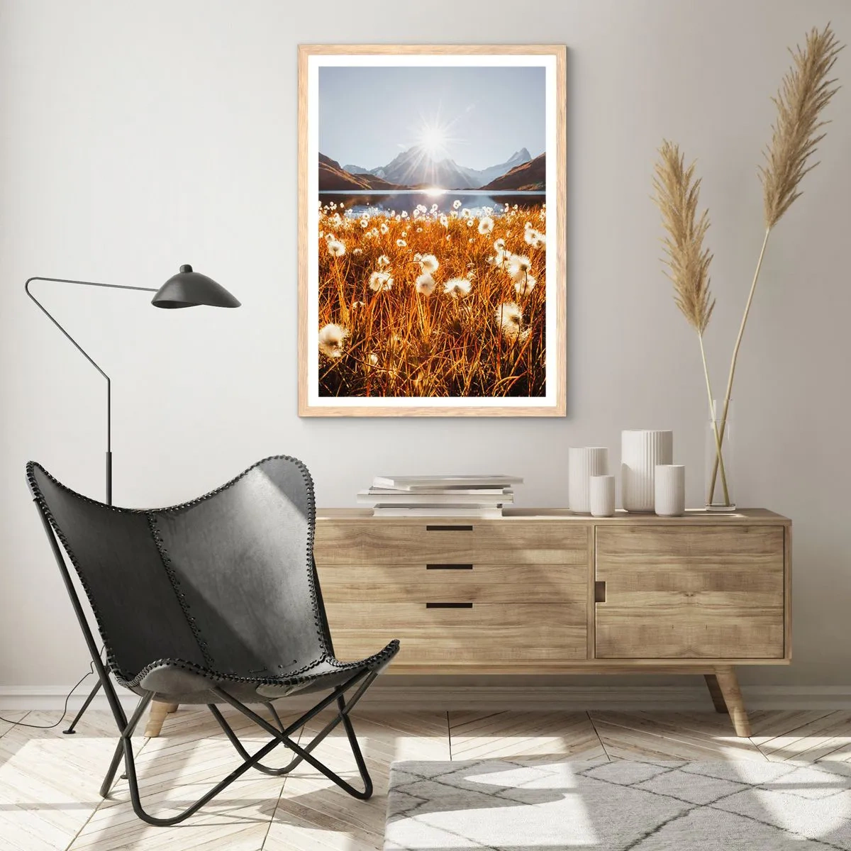 Plakat w ramie jasny dąb - Twardość skał, miękkość traw - 30x40 cm