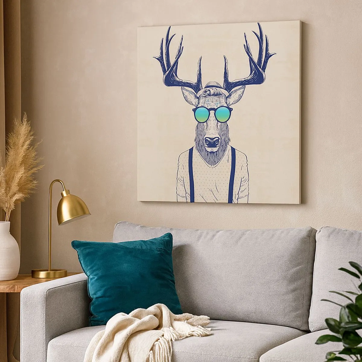 Obraz na płótnie - A kogo się spodziewałeś? - 30x30 cm