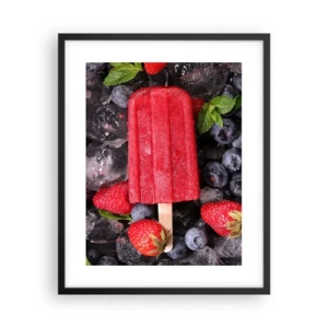 Plakat w czarnej ramie - Smak gorącego lata - 40x50 cm