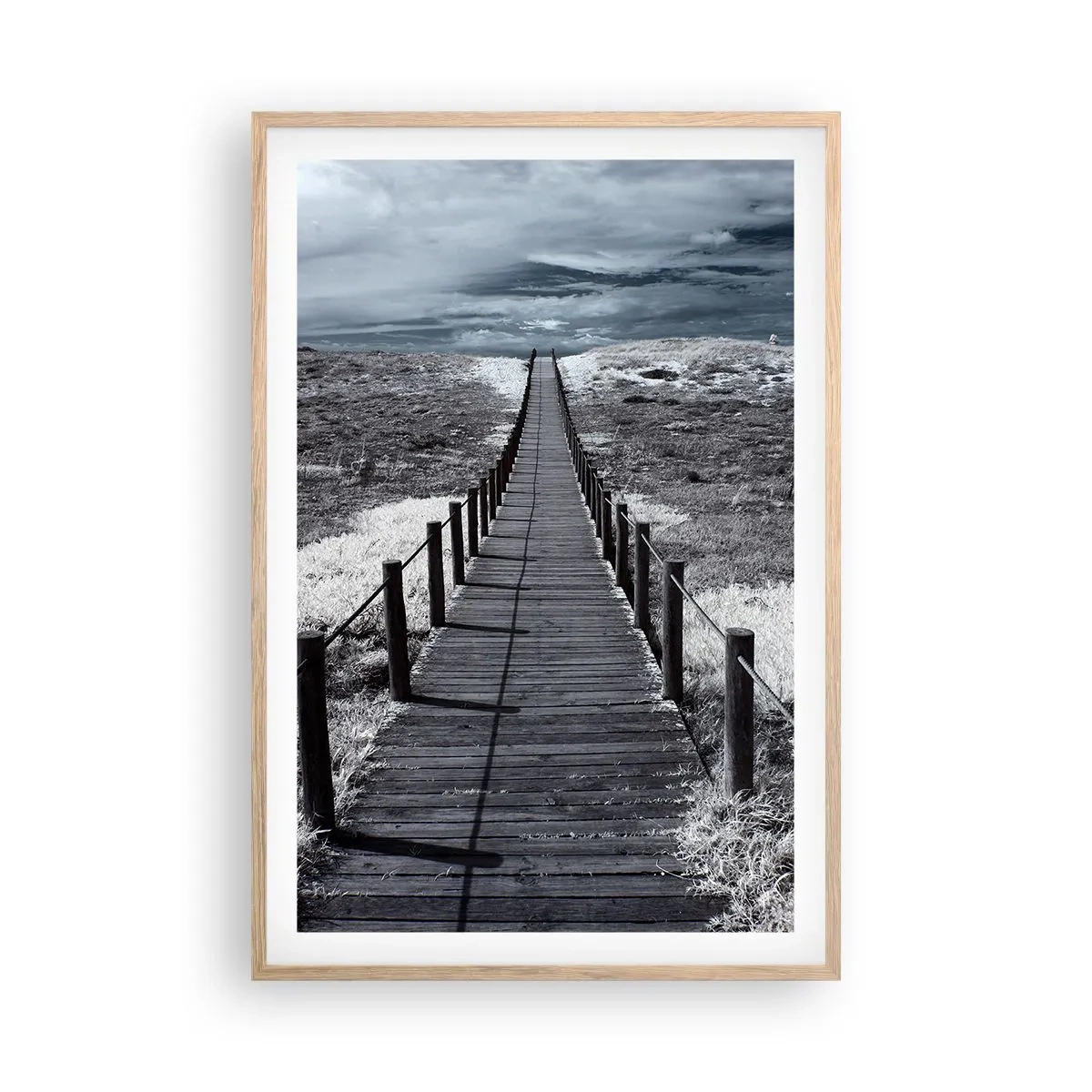 Plakat w ramie jasny dąb - Na sam brzeg - 61x91 cm