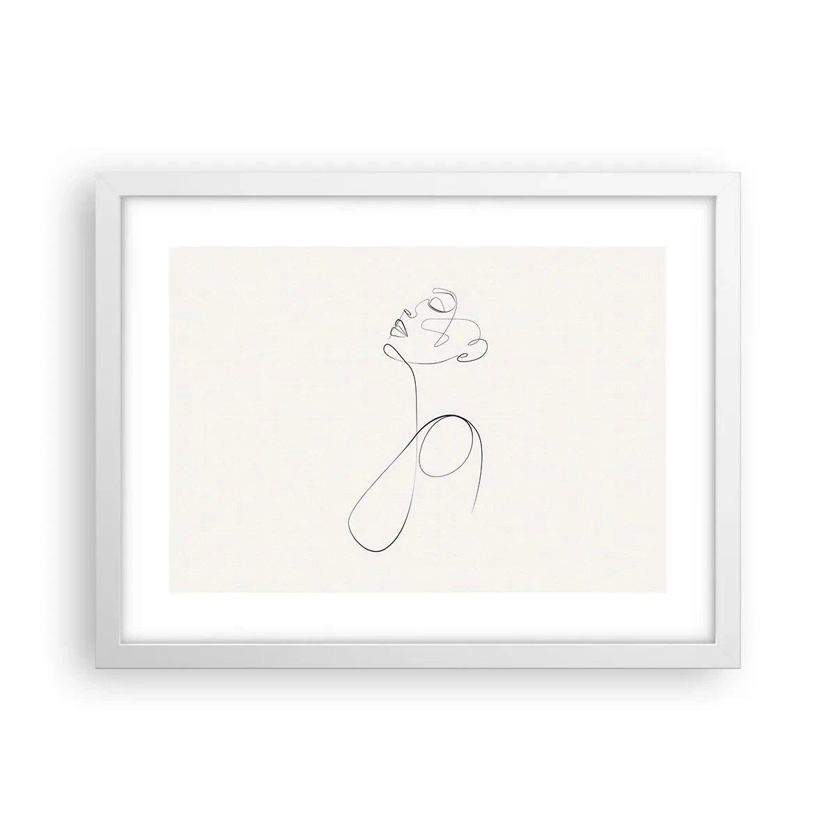 Plakat w białej ramie - Zapętlona w marzeniach - 40x30 cm